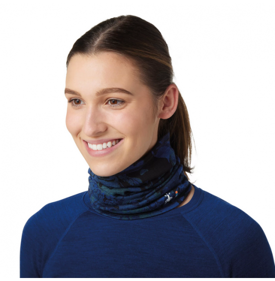 SMARTWOOL THERMAL MERINO 250 LONG NECK GAITER BLUEBERRY HILL MARBLE